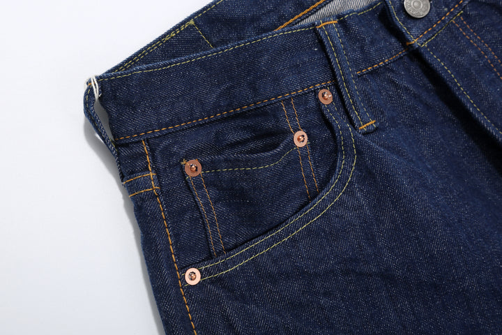 Pure Blue Japan AI-13.5oz-019 13.5oz Natural Indigo Selvedge Denim - Relaxed Tapered Fit
