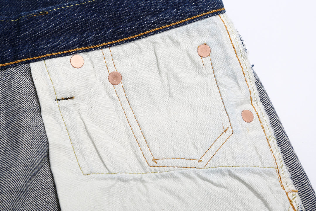 Pure Blue Japan AI-13.5oz-019 13.5oz Natural Indigo Selvedge Denim - Relaxed Tapered Fit