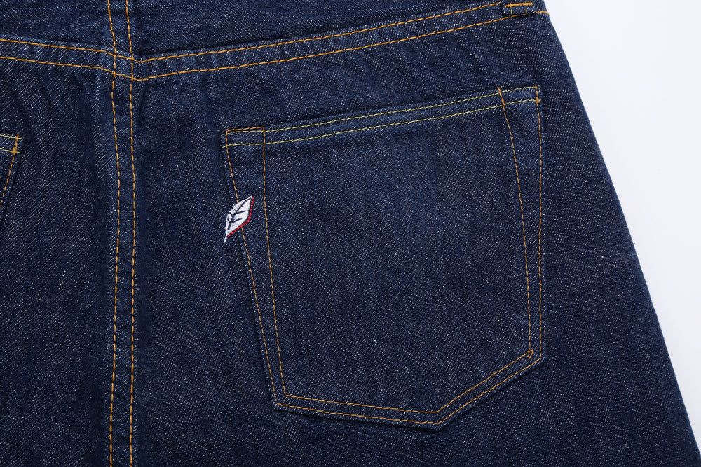 Pure Blue Japan AI-13.5oz-003　natural indigo selvedge denim regular straight jeans back pocket