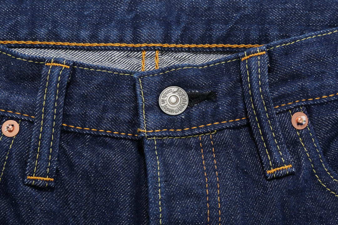 Pure Blue Japan AI-13.5oz-003 13.5oz Natural Indigo Selvedge Denim - Regular Straight Fit