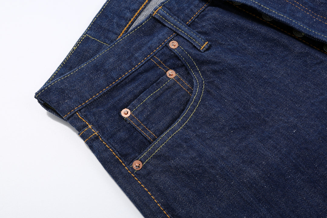 Pure Blue Japan AI-13.5oz-003 13.5oz Natural Indigo Selvedge Denim - Regular Straight Fit