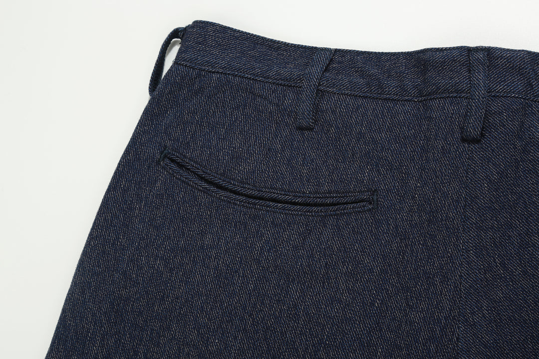 Stevenson Overall Co. "Old Glory" 12oz Selvedge Cotton Twill Trousers - Heather Indigo Made in Japan - Smile Pocket