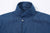 Boncoura Cotton Linen Open Collar Shirt in Light Indigo – One-Up Collar Detail
