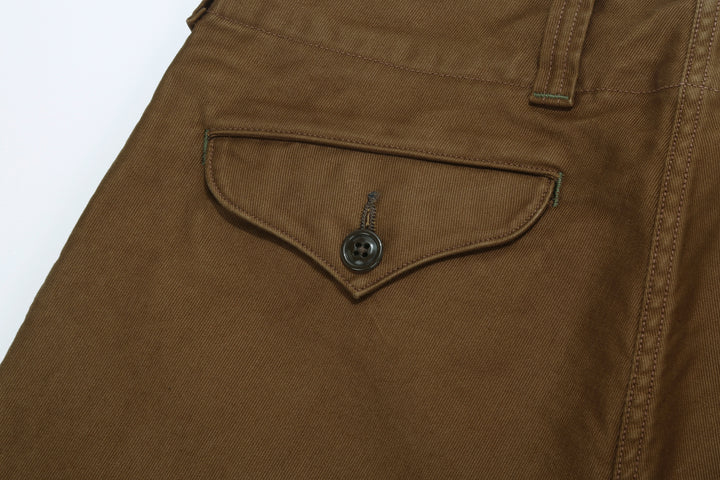 Freewheelers 2522007 S-8 Aviators' Trousers - Jungle Cloth Sepia Brown
