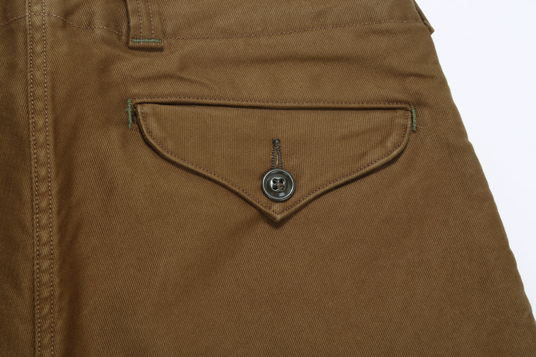 Freewheelers 2522007 S-8 Aviators' Trousers - Jungle Cloth Sepia Brown
