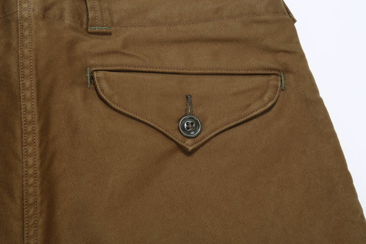 Freewheelers 2522007 S-8 Aviators' Trousers - Jungle Cloth Sepia Brown