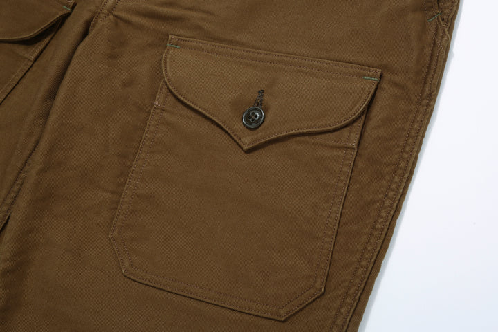 Freewheelers 2522007 S-8 Aviators' Trousers - Jungle Cloth Sepia Brown