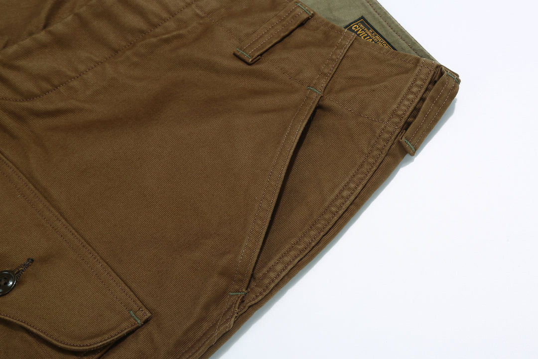 Freewheelers 2522007 S-8 Aviators' Trousers - Jungle Cloth Sepia Brown
