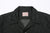 Boncoura Cotton Linen Open Collar Shirt in Rope-Dyed Black – Collar and Boncoura Brand Label Detail