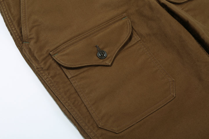 Freewheelers 2522007 S-8 Aviators' Trousers - Jungle Cloth Sepia Brown