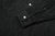 Boncoura Cotton Linen Open Collar Shirt in Rope-Dyed Black – Sleeve Cuff and Fabric Detail