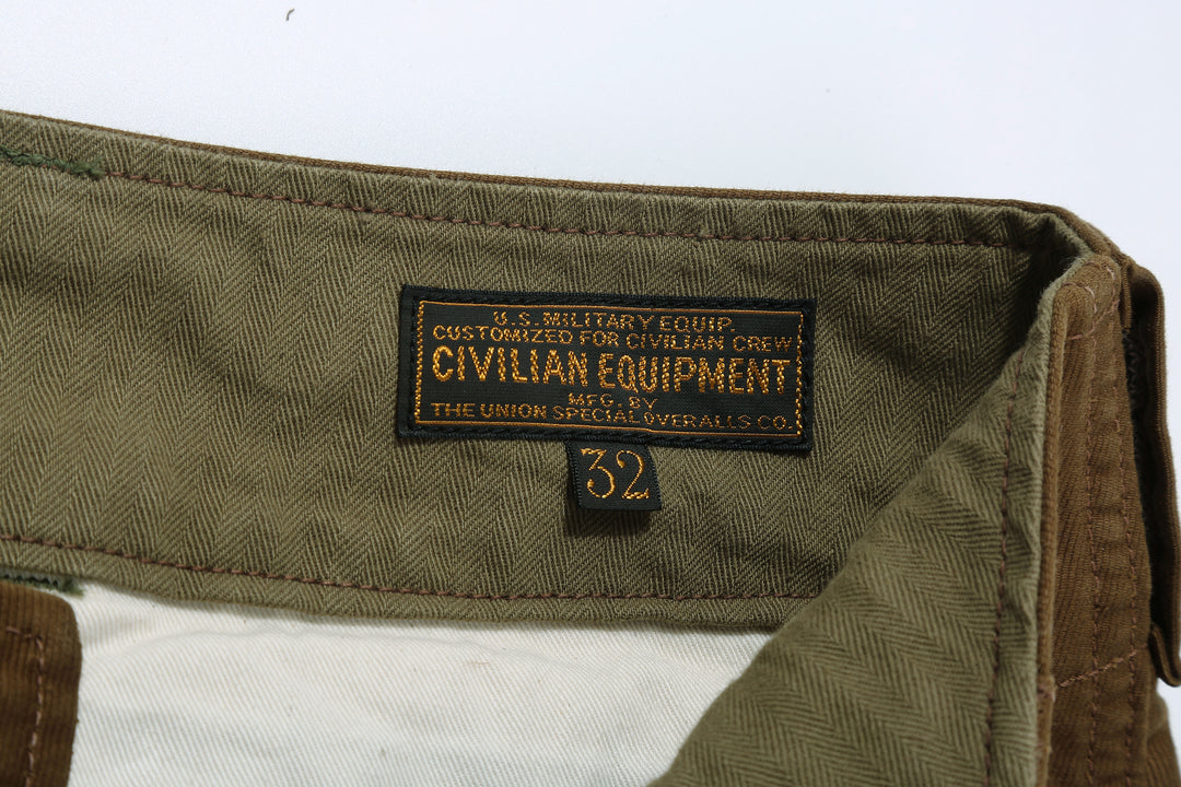 Freewheelers 2522007 S-8 Aviators' Trousers - Jungle Cloth Sepia Brown