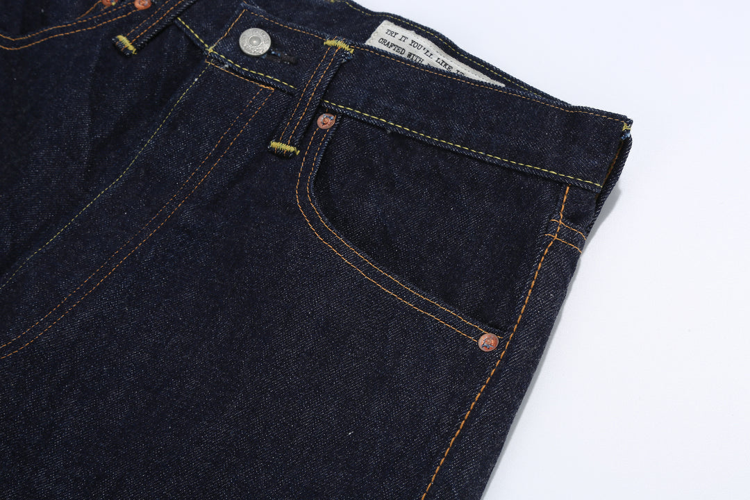 Boncoura 15oz Selvedge Cinch Back Denim - Regular Straight Fit
