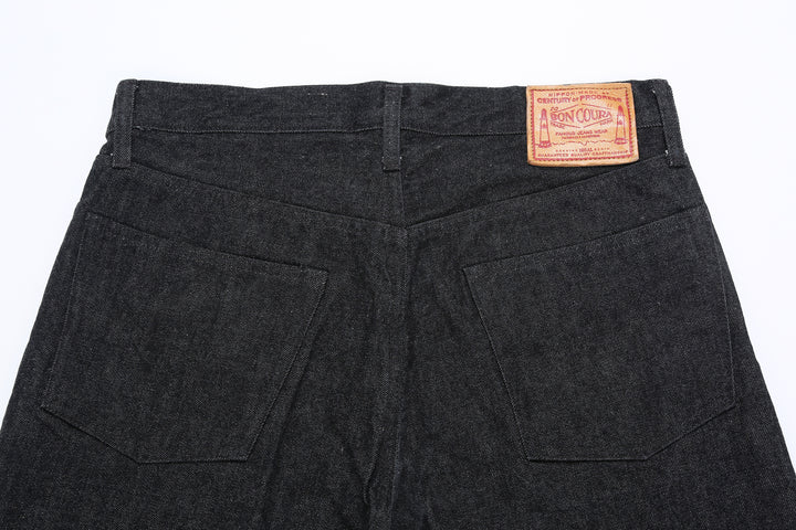 Boncoura 66 15oz Selvedge Black Denim - Modern Straight Fit