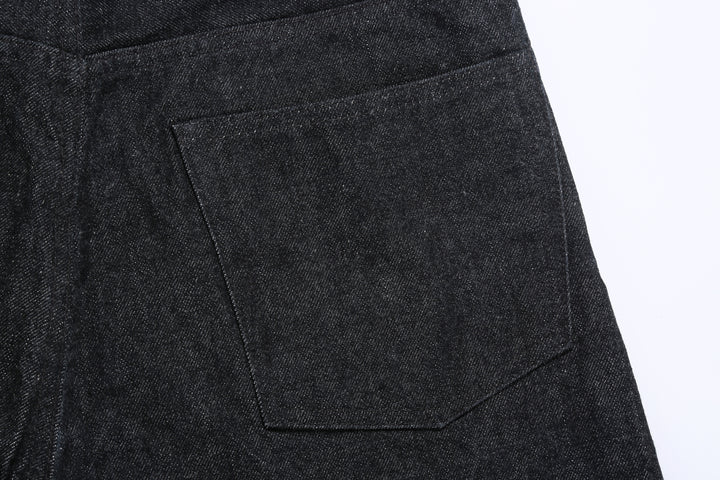Boncoura 66 15oz Selvedge Black Denim - Modern Straight Fit