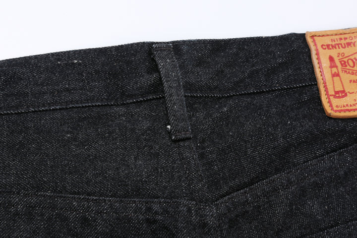 Boncoura 66 15oz Selvedge Black Denim - Modern Straight Fit