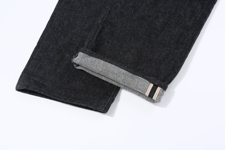 Boncoura 66 15oz Selvedge Black Denim - Modern Straight Fit