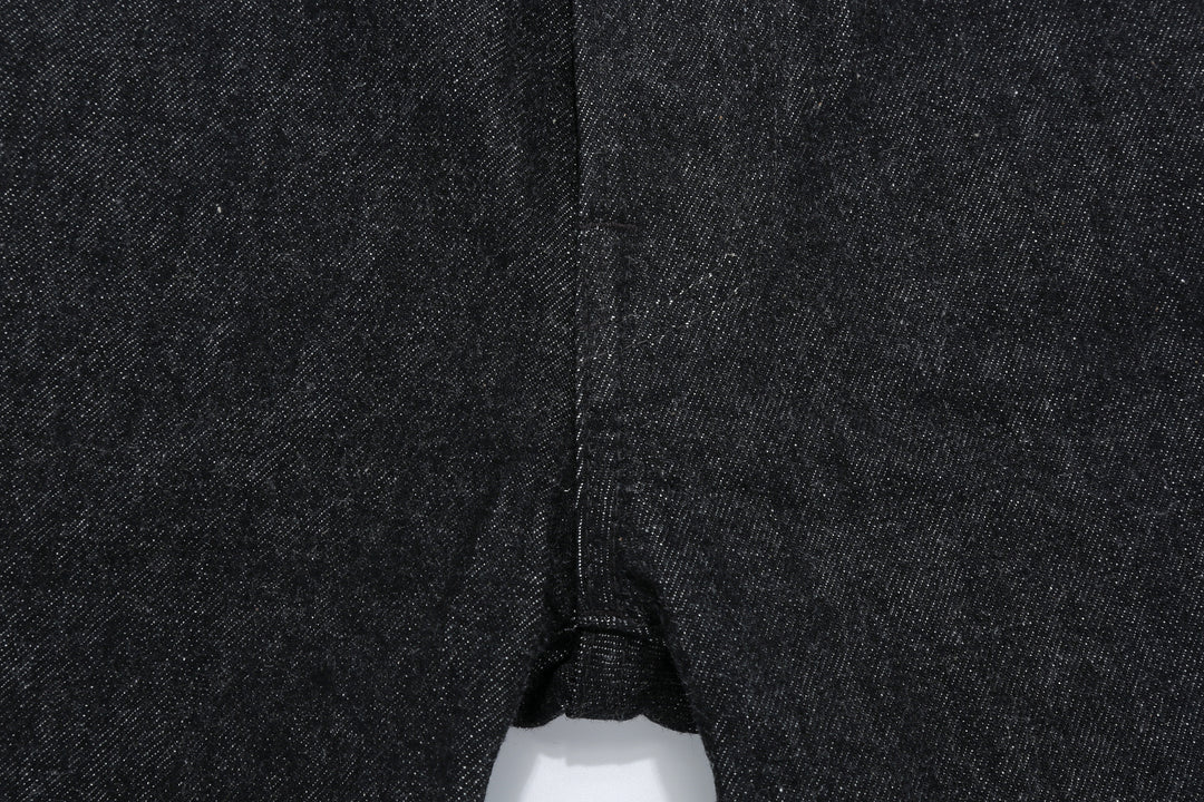 Boncoura 66 15oz Selvedge Black Denim - Modern Straight Fit
