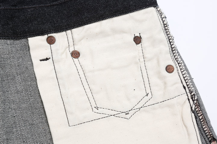 Boncoura 66 15oz Selvedge Black Denim - Modern Straight Fit