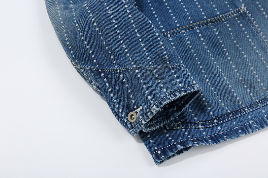 Fullcount 2051HW Indigo Wabash Chore Jacket - Vintage Wash
