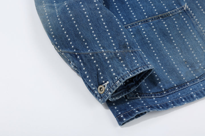 Fullcount 2051HW Indigo Wabash Chore Jacket - Vintage Wash