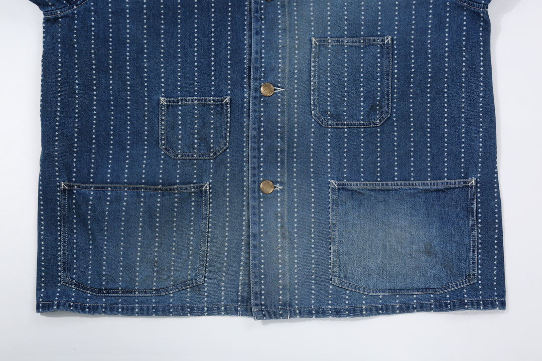 Fullcount 2051HW Indigo Wabash Chore Jacket - Vintage Wash