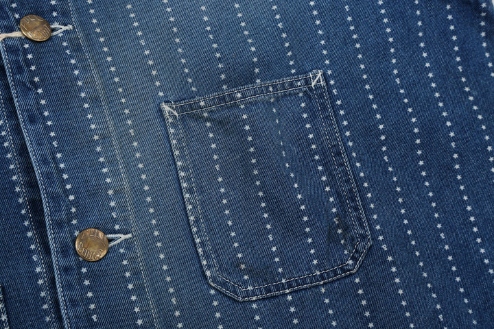 Fullcount 2051HW Indigo Wabash Chore Jacket - Vintage Wash