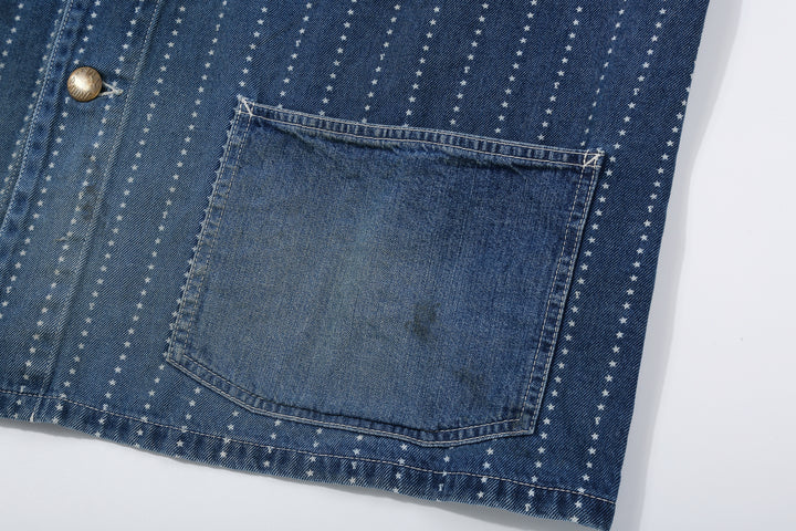Fullcount 2051HW Indigo Wabash Chore Jacket - Vintage Wash