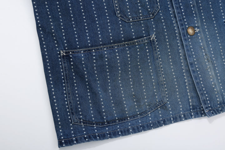 Fullcount 2051HW Indigo Wabash Chore Jacket - Vintage Wash