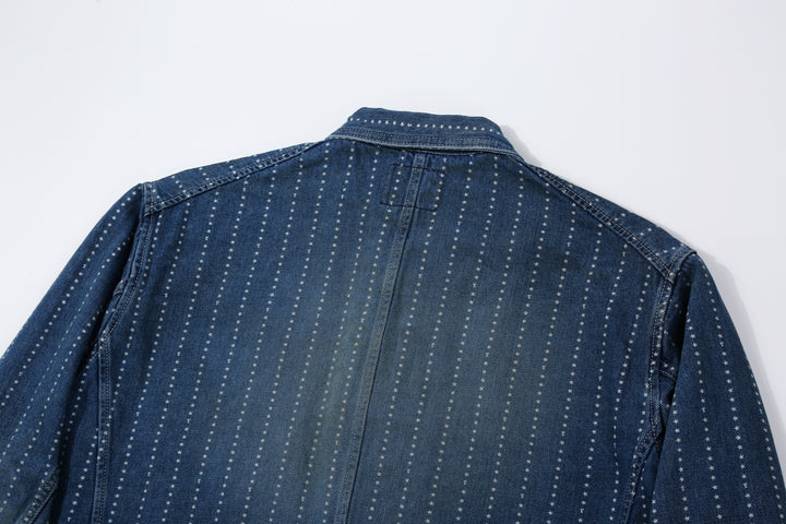 Fullcount 2051HW Indigo Wabash Chore Jacket - Vintage Wash