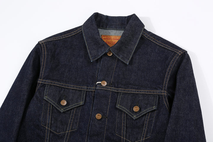 boncoura 15oz selvedge denim type 3 jacket indigo made in japan