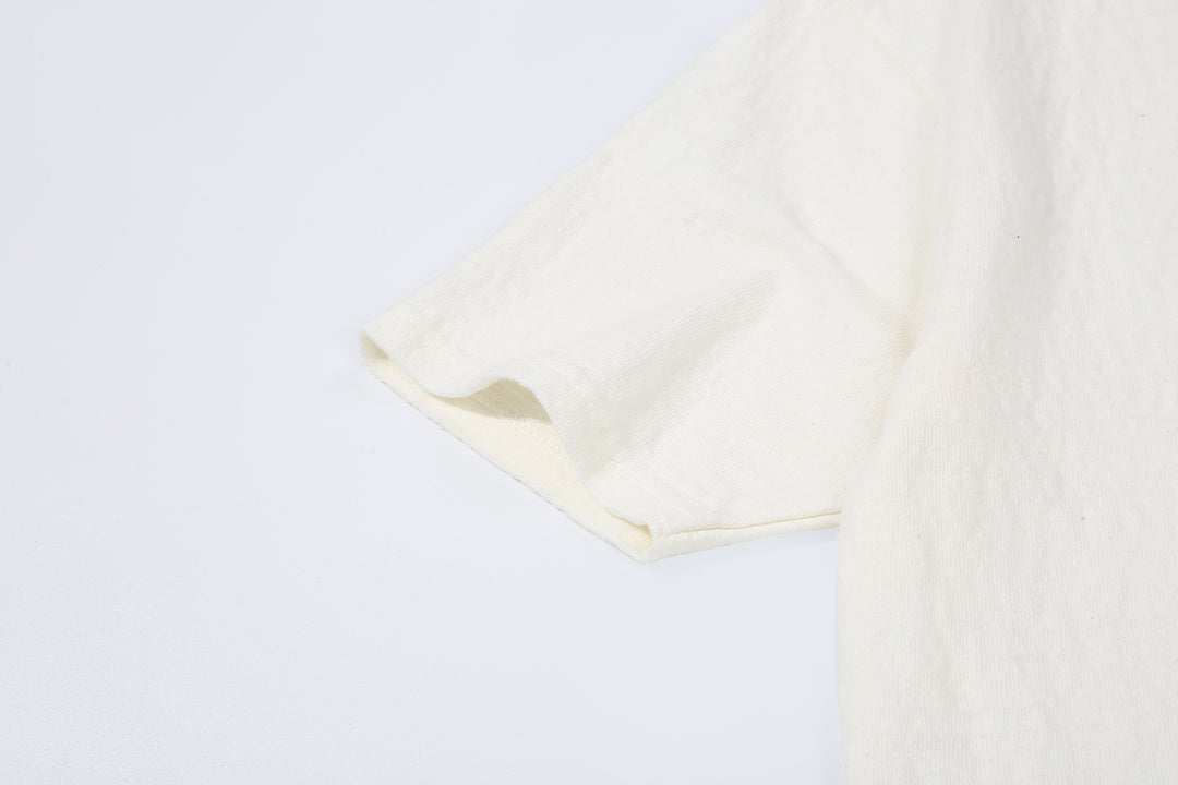 UES 652321 No.8 Slub Yarn Heavyweight T-Shirt – White Sleeve Detail