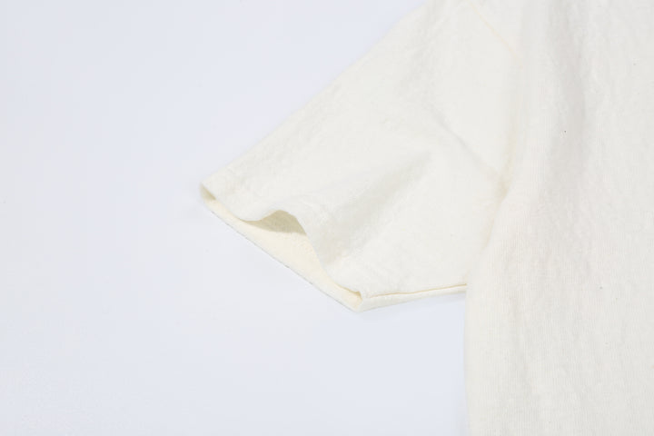 UES 652321 No.8 Slub Yarn Heavyweight T-Shirt – White Sleeve Detail
