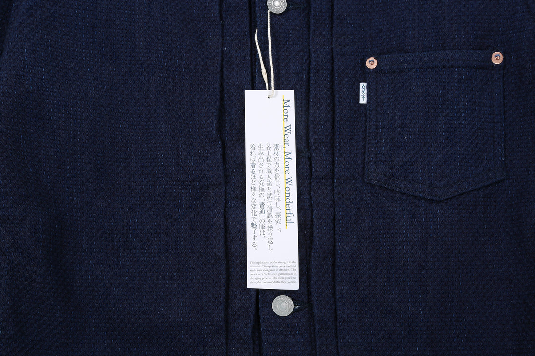 Omoto Denim 3121 "Ori-Sashi" Indigo Sashiko Type 1 Jacket