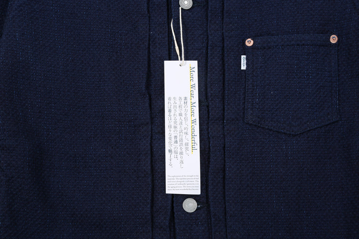 Omoto Denim 3121 "Ori-Sashi" Indigo Sashiko Type 1 Jacket