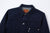 Omoto Denim 3121 indigo sashiko Type 1 jacket Japanese handmade fabric detail
