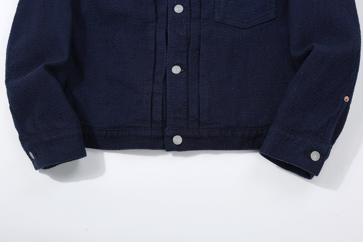 Omoto Denim 3121 "Ori-Sashi" Indigo Sashiko Type 1 Jacket