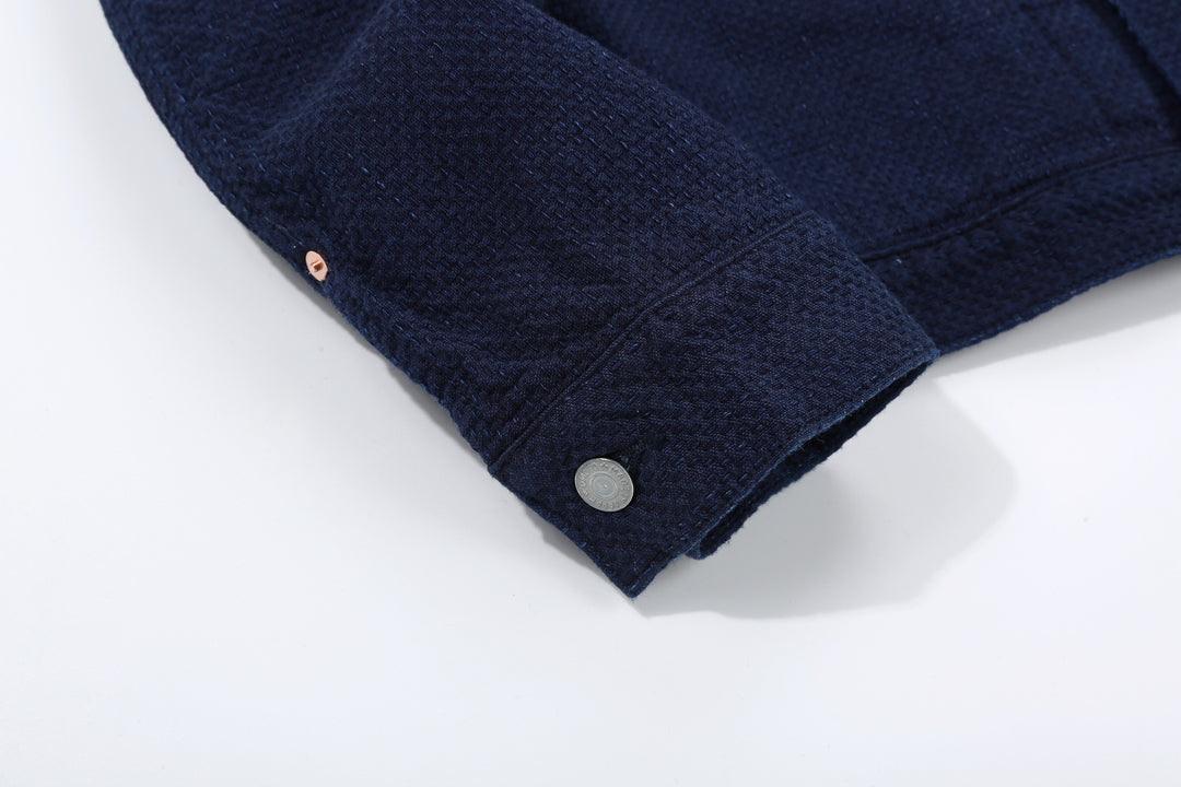 Omoto Denim 3121 "Ori-Sashi" Indigo Sashiko Type 1 Jacket