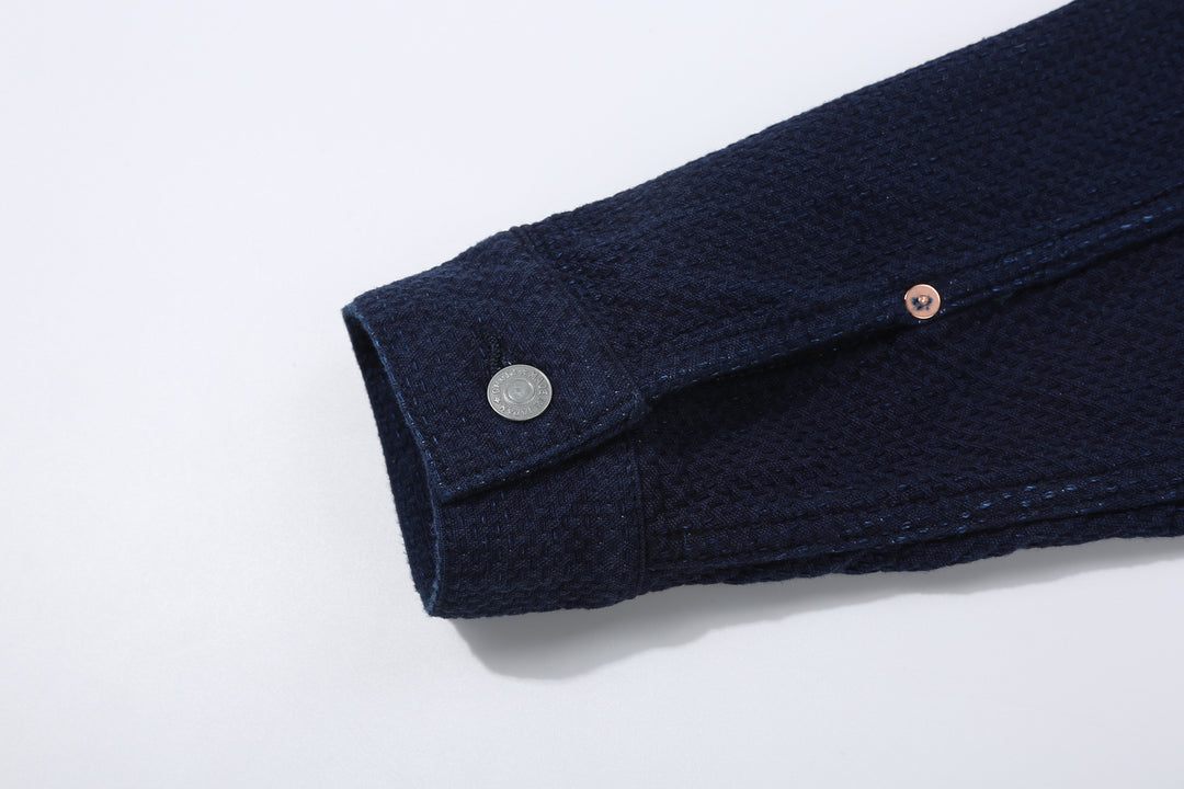 Omoto Denim 3121 "Ori-Sashi" Indigo Sashiko Type 1 Jacket