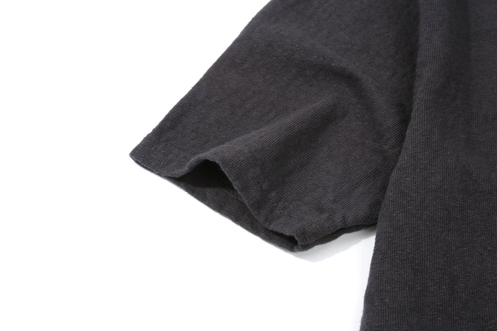 UES 652321 No.8 Slub Yarn Heavyweight T-Shirt – Black Sleeve Detail