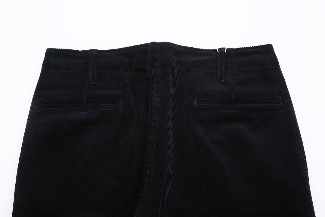 Boncoura 8W "kōruten" Corduroy 41 Trousers - Navy