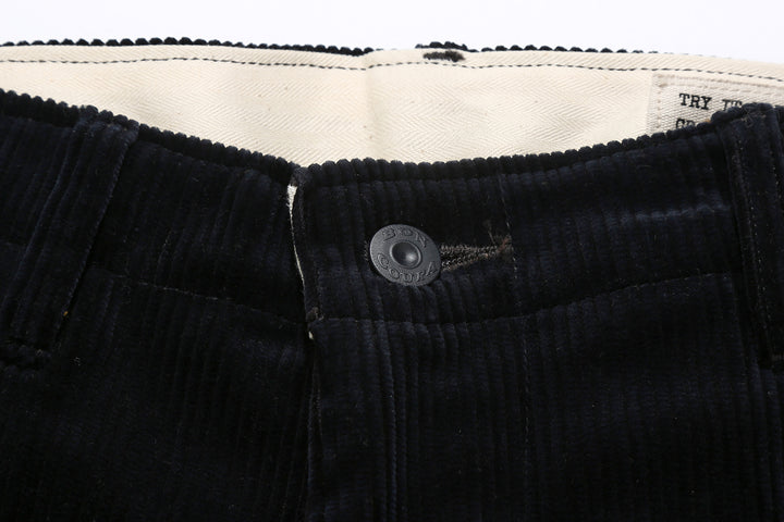 boncoura 8 wale corduroy 41 trousers navy made in japan