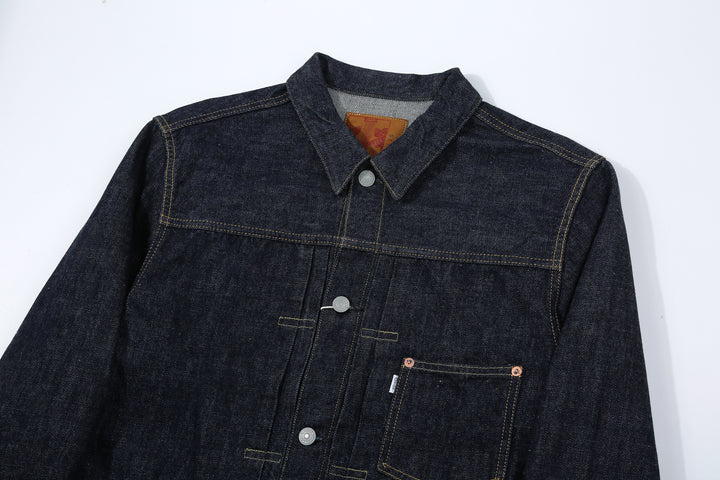 Omoto Denim 3115 13.5oz selvedge Type 1 denim jacket made in Japan detail
