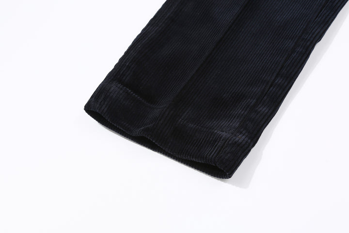 Boncoura 8W "kōruten" Corduroy 41 Trousers - Navy