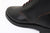 Skoob Infantry M-43 boots Horween waxed flesh leather black stitch close up