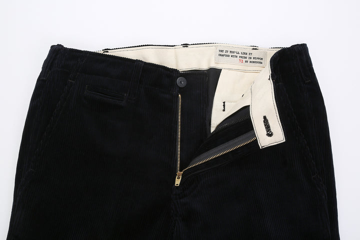 boncoura 8 wale corduroy 41 trousers navy made in japan