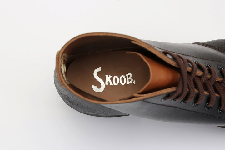 Skoob Infantry M-43 boots Horween waxed flesh leather black inner