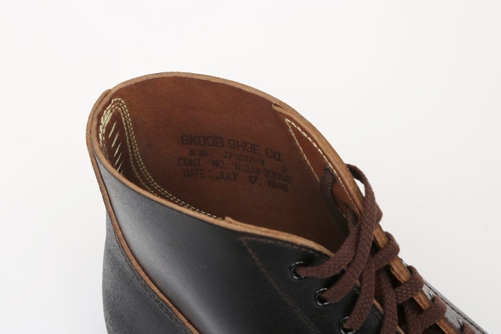 Skoob SKB-002SP "Infantry" Horween Waxed Flesh Leather M-43 Boots  - Limited Edition Black