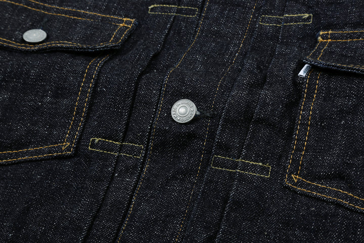 Omoto Denim 3211 15.5oz slub nep selvedge Type 2 denim jacket Japan button