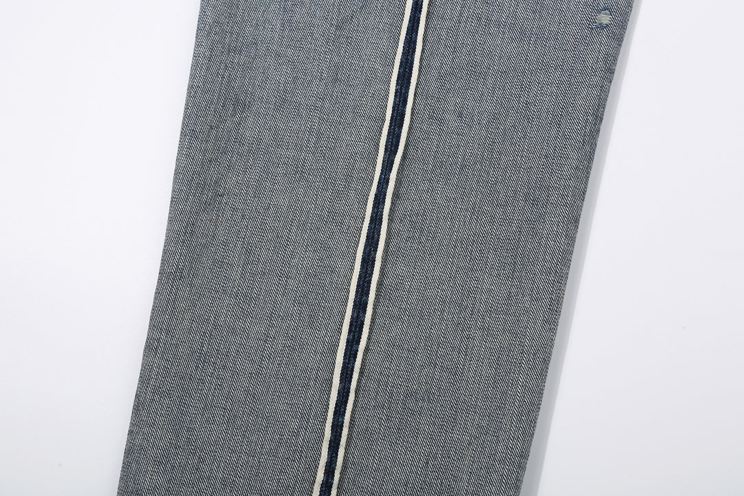 Brú na Bóinne 7777A 13.5oz Selvedge Denim - Patchwork Vintage Wash Wide Tapered Fit Made in Japan Selvedge 